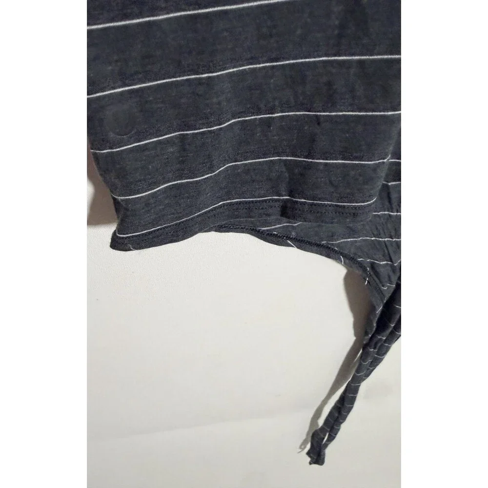 Lululemon Time To Restore T-Shirt Womens 8 Short Sleeve Tie Front Top